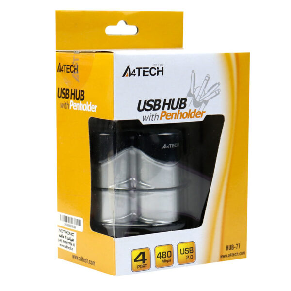 هاب و جامدادی A4TECH HUB-77 4Port USB 2.0