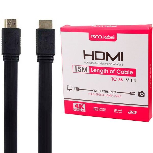 کابل HDMI برند تسکو مدل TC 78 طول 15 متر