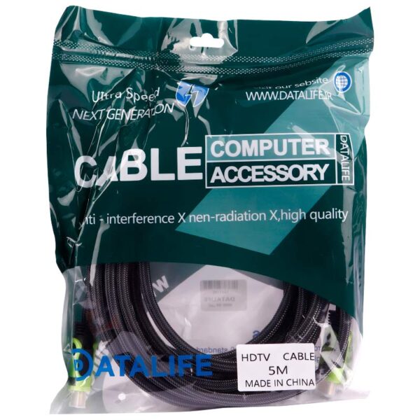کابل Datalife HDMI 5m پوست ماری
